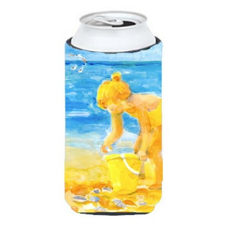 

Carolines Treasures 6016TBC Little Girl At The Beach Tall Boy Hugger - 22 To 24 oz.