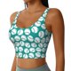 thumbnail image 2 of Fotbe Green Baseball Sujetador Deportivo Largo sin Aros para Mujer con Almohadillas y Soporte Medio, Transpirable y Absorbente, Camiseta Tipo Chaleco o Tank Top-Medium, 2 of 8
