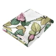 thumbnail image 6 of Qxltty Pink Roses Soft Cozy Fluffy Blankets for Couch Sofa Chair Bed Camping Picnic Travel Lightweight Bed 50×60inch, 6 of 7
