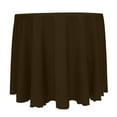 thumbnail image 1 of Ultimate Textile (2 Pack) Reversible Shantung Satin - Majestic 96-Inch Round Tablecloth - for Weddings, Home Parties and Special Event use, Espresso Dark Brown, 1 of 4