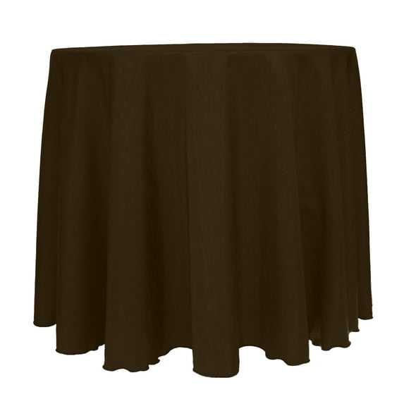 Ultimate Textile (2 Pack) Reversible Shantung Satin - Majestic 96-Inch Round Tablecloth - for Weddings, Home Parties and Special Event use, Espresso Dark Brown