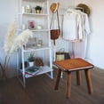 thumbnail image 3 of Taburete portátil para , gruesos para piernas, deslizante, , taburete bajo, reposapiés, asiento duradero, silla para sala Cuadrado Marrón Cuadrado perfecl Banco pequeño, 3 of 8