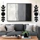 thumbnail image 2 of Moon Phase Decor Boho Wall Hanging,Scandinavian Natural Wooden Wall Decorative Unique Aesthetic Art, Moon Cycle Wall Decor for Bedroom (Black), 2 of 5