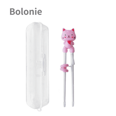 kids Chopsticks, 1 Pair Bolonie Training Chopsticks for Kids with Case, Learning Practice Beginners Chopsticks