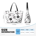 thumbnail image 4 of Sigee Cute Cow and Milk Stains Print Extra Large Waterproof Beach Travel Bag with Zipper - Durable and Versatile for Vacation, Gym, and Daily Use, 4 of 7