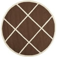 thumbnail image 4 of Safavieh CAMBRIDGE, DARK BROWN / IVORY, 6' X 6' Round, Area Rug, CAM136H-6R, 4 of 10