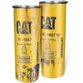 thumbnail image 1 of Athenstics Yellow CAT 1R 1807 Engine Oil Filter Advanced High Efficiency Caterpillar Style 2 Tumbler 20 Oz Or 30 Oz, Gifts For C.A.T Lover, Tumbler, Double Wall Insulated Cups With Lids Straw, 1 of 6