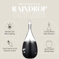 thumbnail image 4 of Raindrop Essential Oil Diffuser for Aromatherapy by Organic Aromas Wood and Glass Nebulizing Diffuser (Black), 4 of 6