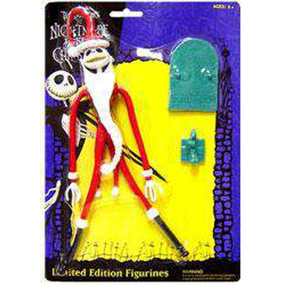 NECA The Nightmare Before Christmas Bendable Jack Skellington Figure (Santa)