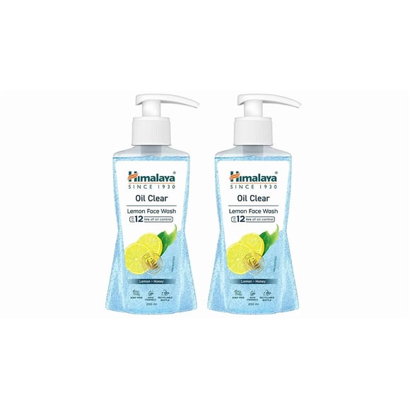 Himalaya Oil Clear Lemon Face Wash,200ml Each (Pack of 2)