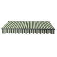 thumbnail image 4 of ALEKO 13' x 10' Retractable Black Frame Patio Awning, Multi Striped Green Color, 4 of 6