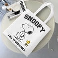 thumbnail image 2 of Bolsos de mano de Snoopy y Charlie Brown para mujer, bolso de hombro plegable con estampado de cómics de Peanuts para estudiantes, bolso de compras, 2 of 5
