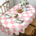 thumbnail image 4 of Modern Oval Tablecloth for Oval Table Waterproof Table Cloths for Dining Room Indoor Outdoor Home Decorative Table Cloth-60x84in, 4 of 5