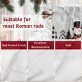 thumbnail image 7 of Merry Christmas Valances for Windows, 54 x 18in, Christmas Snowman Tree Red Plaids Snowflakes Rod Pocket Kitchen Valance Curtain Light Filtering Window Treatments for Living Room Bedroom, 1 Panel, 7 of 7