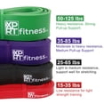 thumbnail image 6 of XPRT Fitness Resistance Bands Pull Up Assist Bands Stretching Powerlifting Set of 4, 6 of 8