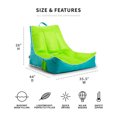 thumbnail image 4 of Big Joe Captain's Float No Inflation Needed Pool Lounger with Drink Holder, Lime/Capri Mesh, Quick Draining Fabric, 3 feet, 4 of 9