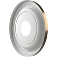 thumbnail image 4 of Ekena Millwork 13"OD x 3 1/2"ID x 1 1/4"P Traditional Thermoformed PVC Ceiling Medallion (Fits Canopies up to 7 1/2"), Metallic Antique Brass, 4 of 10