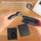 thumbnail image 3 of Carbon Fiber Minimalist Wallet for Men - Blocking Credit Card Holder Metal Wallet- Money Clip Slim Front Pocket, 3 of 5
