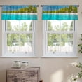 thumbnail image 2 of LALILO Kitchen Curtain Valance Colorful Tie Dye Indigo Boho Rod Pocket Window Curtain 52"x 18" Set of 2, 2 of 7