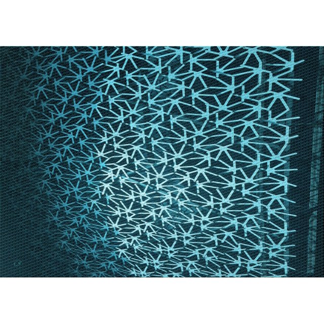 Ahgly Company Tapis d'Aire Rectangulaire Transitionnel Vert Sarcelle Profond pour Intérieur, Lavable à la Machine, 2 Pieds x 5 Pieds