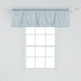 thumbnail image 2 of Ambesonne Ivory and Blue Valance Pack of 2, Stars, 54"X18", Pale Blue Ivory, 2 of 2