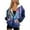 Blue Butterfly Flower, variant on Uorisanigo Blue Wolf Hoodie Oversized Sweatshirt Size XS Lightweight Fashion Long Sleeve Zip Hoodies Long Sleeve Polyester Fall Fashion Outfits