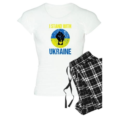 

CafePress - Support Ukraine I Stand With Ukraine P Pajamas - Women s Light Pajamas