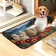 thumbnail image 6 of Tuvgenk Bathroom Rugs Quick Dry Absorbent Non Slip Bath Mat Blue Rectangle 1'X2' Small Shower Mat, 6 of 6