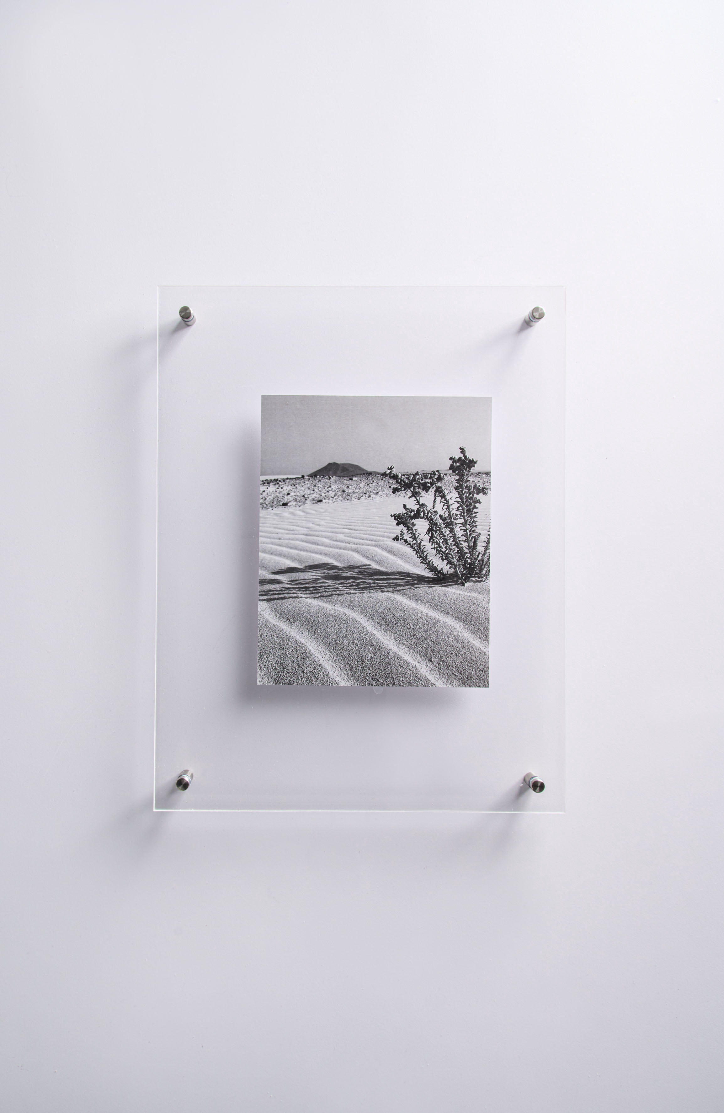 Better Homes & Gardens Silver 8x10 Floating Acrylic Frame with Silver Wall mount Hardware
