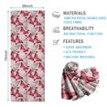 thumbnail image 2 of Pink Butterfly Red White Wing Pattern Hot Yoga Mat Towel Non Slip for Hot Yoga - Quick-Drying Yoga Mat Cover with 4 Corner Pockets with Travel Bag - Hot Yoga Towel Non Slip 70"x26", 2 of 6