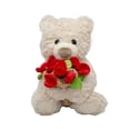 thumbnail image 1 of Oso De Peluche Ultra Suave Con Ramo De Rosas Desmontable, 1 of 5