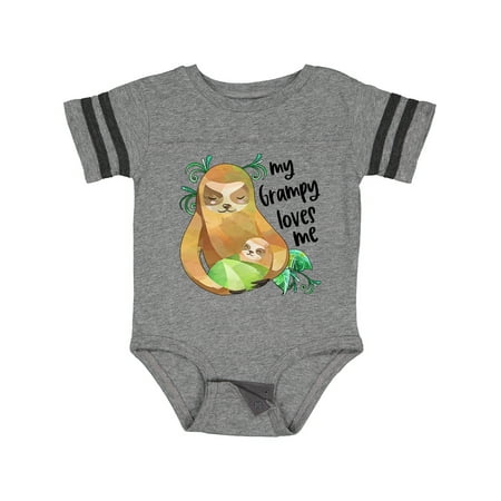 

Inktastic My Grampy Loves Me Cute Sloth and Baby Gift Baby Boy or Baby Girl Bodysuit