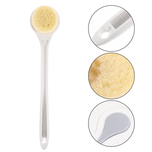 ADDHAT Cepillo Masajeador Corporal Con Mango Largo Para Ducha Exfoliante Y