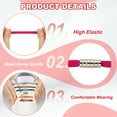 thumbnail image 3 of Uxcell No Tie Shoelaces Tieless Elastic Shoe Laces, with 2 Metal Locks Buckles Fit for Adults Sneakers Rose Red, 3 of 7