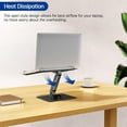 thumbnail image 3 of Soporte para laptop con base giratoria, soporte ergonómico ajustable, soporte elevador para computadora compatible con Air, Pro, Dell, HP, Lenovo y otras laptops, 3 of 4