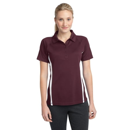 Colorblock Mesh Polo - Sport-Tek Ladies PosiCharge Micro-Mesh Colorblock Polo. LST685