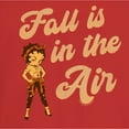 thumbnail image 2 of Junior's Betty Boop Fall is in the Air Graphic Tee Red 2X Large, 2 of 3