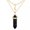 Black, variant on 10pcs Mix Gems Stone Layered Necklace Hexagonal Moon Chakra Healing Amulet-Jlasse Red