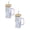 A 2Pack, variant on 2Pcs Heat Glass Cup with Straw 400Ml Suitable for Cold Drinks Juice Milk Including Lid Glass Texture Suitable for Various Beverages Home Decor Happy 2026!