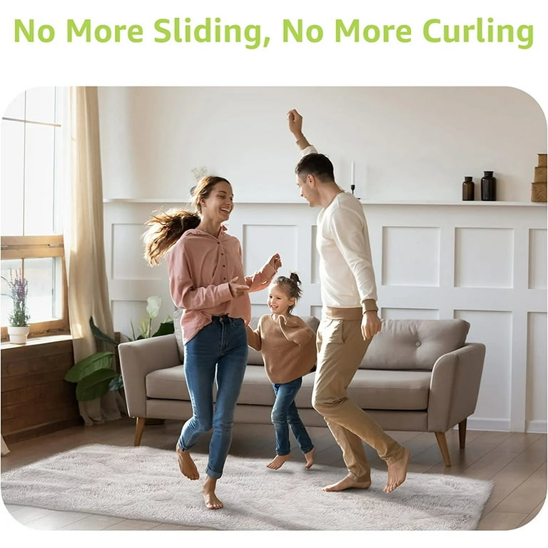 Oyajia 8Pcs Anti-slip Rug Pad Reusable Washable Silicone Carpet Pad Floor  Gripper Suction Grip Stopper Corner Carpet Mat Holder 