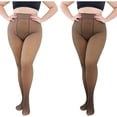 thumbnail image 2 of 2 Bas pour Femmes 380 g Bas Taille Collants Faux à Travers Plus Paires Collants de Base Viande, 2 of 8
