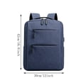 thumbnail image 2 of Men Business Laptop Backpack Travel Work Bag Multi Compartment External Charging Port Water Resistant Daily Commute Computer Bag, 2 of 5
