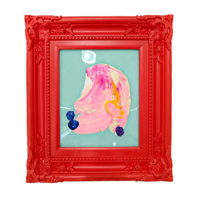 Cuadro Decorativo Galerias El Triunfo Diseño Pintura Rosa Y Colores 30x36cm