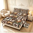 Erosebridal Western Cowboy Patchwork King Sheets,Cow Skull Animals ...