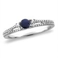thumbnail image 1 of 14K Yellow Gold Natural Blue Sapphire Engagement Ring Round 4 mm, size 9.5, 1 of 1