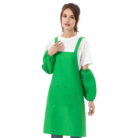Byujiro H-Back Waterproof Apron with Pocket Adult Women Men Work Apron for Kitchen Cooking Chef BBQ