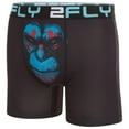 thumbnail image 3 of 2FLY Men's Boxer Briefs 3-Pack Ultra Soft , Active Stretch Underwear- Large, Blue Moneky and Camo Print, 3 of 7
