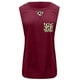 thumbnail image 4 of Jersey con cuello redondo para mujer, camiseta sin mangas con empalme, chaleco Pompotops lopia996891, 4 of 6