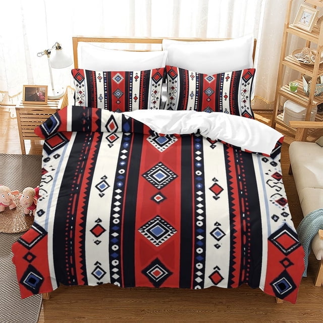 Ancient Egyptian Style Bedding Cover Set Comforter Cover Pillowcase Home Bedroom Decor,Queen (90"x90")