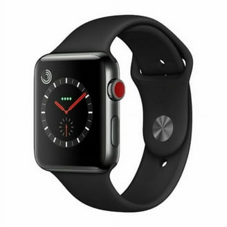 アップルウォッチ(AppleWatch) sport 38mm ブラック Apple Watch Series 3 GPS + Cellular - 38mm - Sport Band - Aluminum